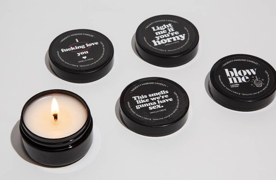 Naughty Notes Mini Massage Candle