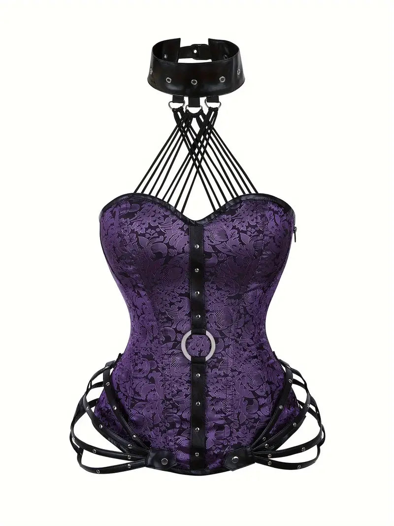 Purple Baroque Gothic Steampunk Corset