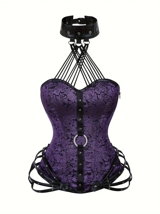 Purple Baroque Gothic Steampunk Corset