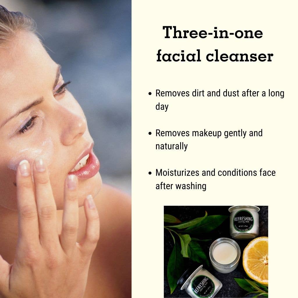 Green Tea Face Cream. Refreshing Cleansing Balm.