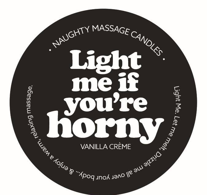 Naughty Notes Mini Massage Candle