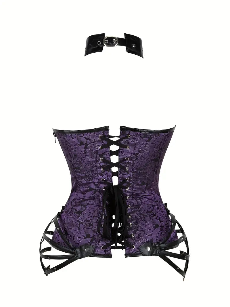 Purple Baroque Gothic Steampunk Corset