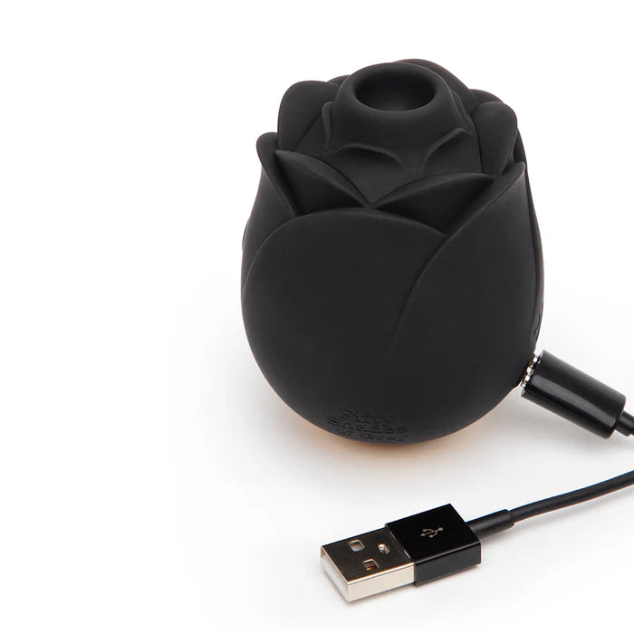 Fifty Shades of Grey Hearts and Flowers Suction,  The  Rose Black