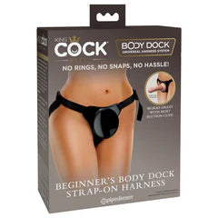 Body Dock, strap-on harness, no rings, no snaps