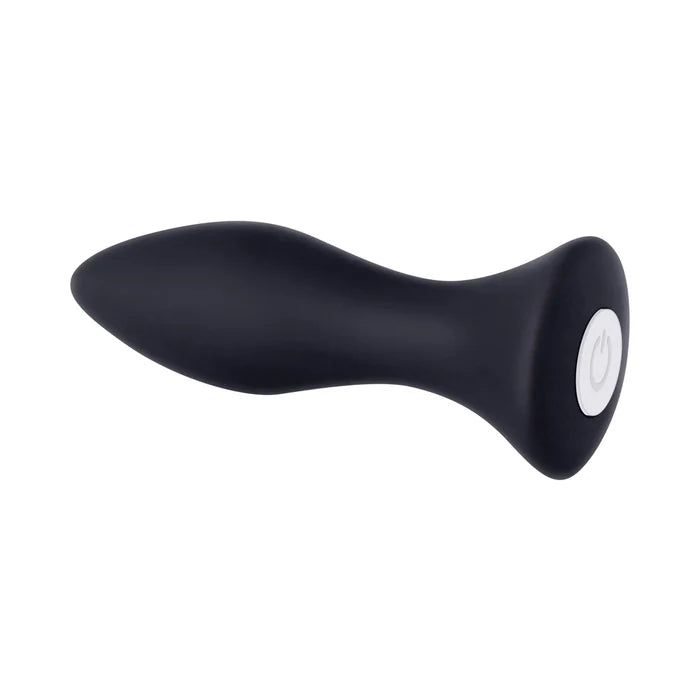 Mighty Mini Anal Plug, Rechargeable Vibrating Silicone Black, Evolved